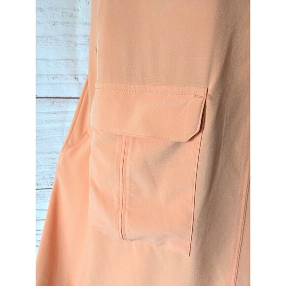 Helly Hansen Vik Dress Orange V-Back A-Line Sleeveless Sporty Summer Pockets M - Picture 5 of 16